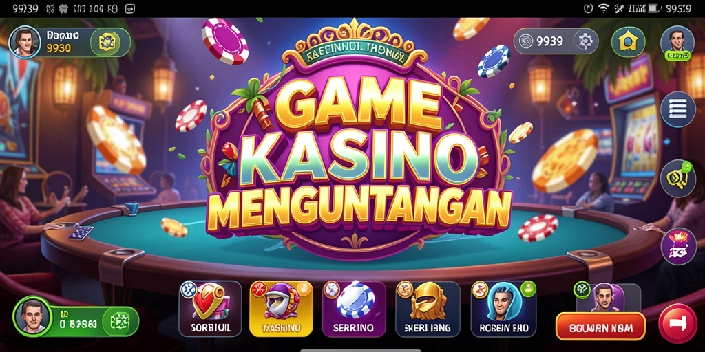 Tampilan menarik dari gameplay kasino di 9939.