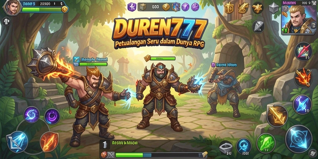 Tampilan gameplay RPG yang menakjubkan di DUREN777.
