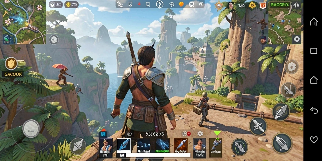 Tampilan gameplay GACORX yang mendebarkan di dunia Open World.