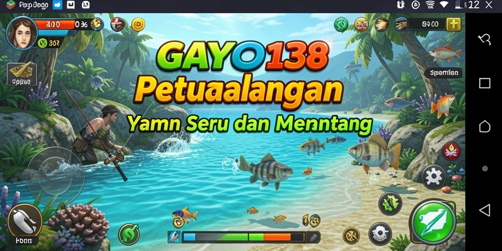 GAMBAR: Gameplay GAYO138 menampilkan aksi seru saat menangkap ikan.