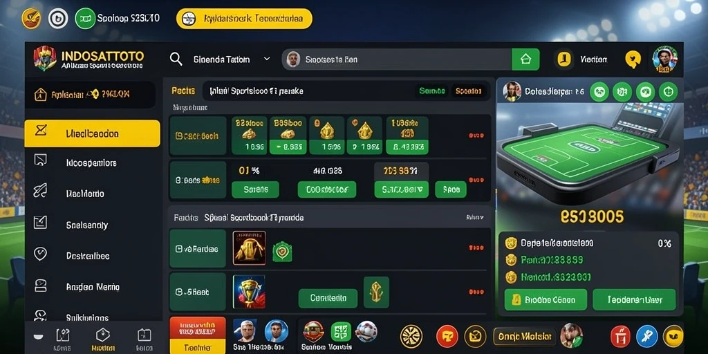 Tampilan utama gameplay <strong>INDOSATTOTO</strong> dengan berbagai opsi taruhan yang menarik.