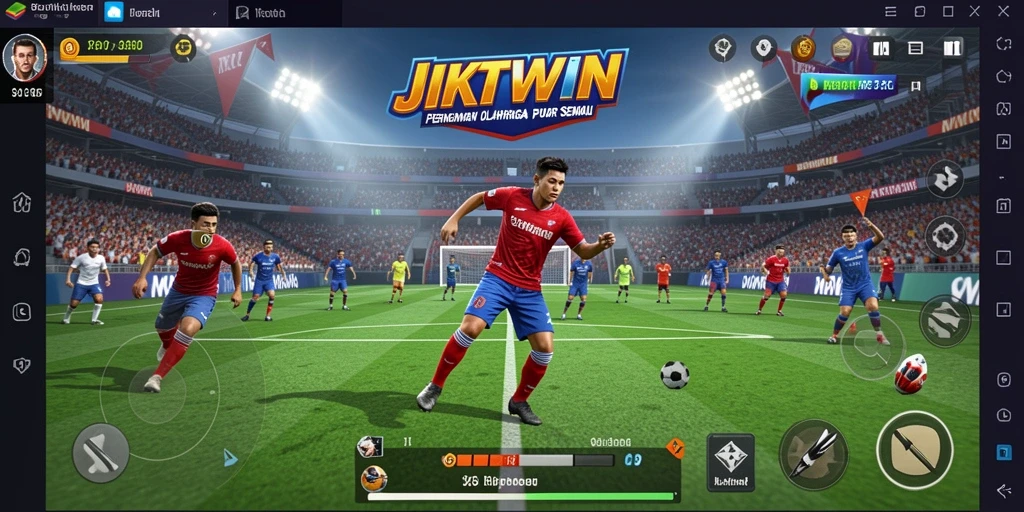 Tampilan gameplay JKTWIN yang menampilkan aksi seru dan interaksi pemain.