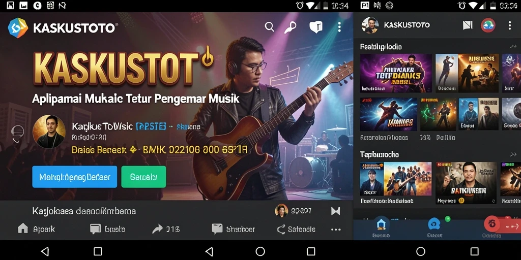 Tampilan gameplay KASKUSTOTO yang menarik dan interaktif saat mendengarkan musik.