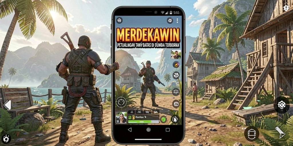 Tampilan menarik gameplay Open World dalam MERDEKAWIN.