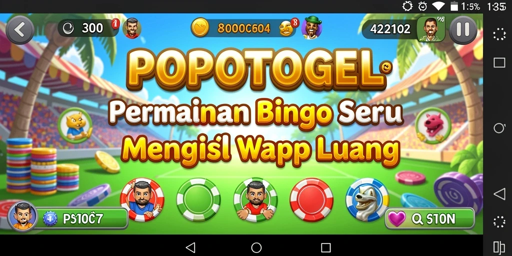 Screenshot gameplay menggambarkan suasana seru permainan Bingo.