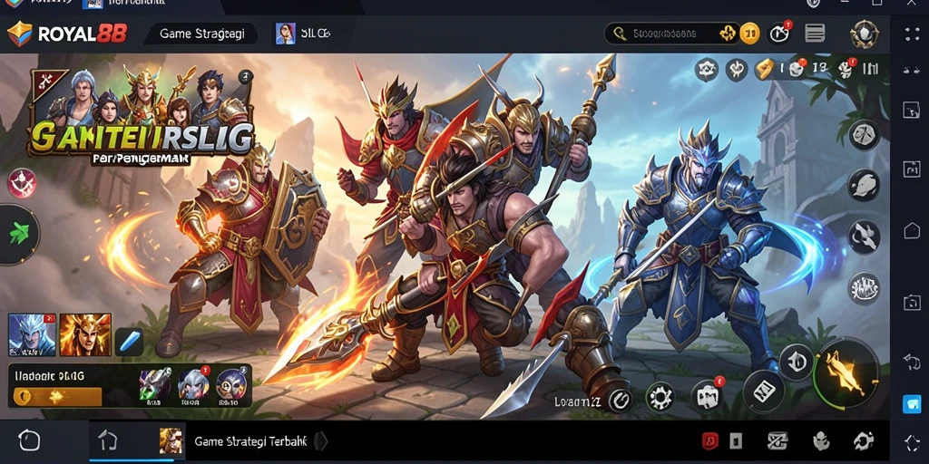 Tampilan gameplay strategis yang mendalam di ROYAL88.
