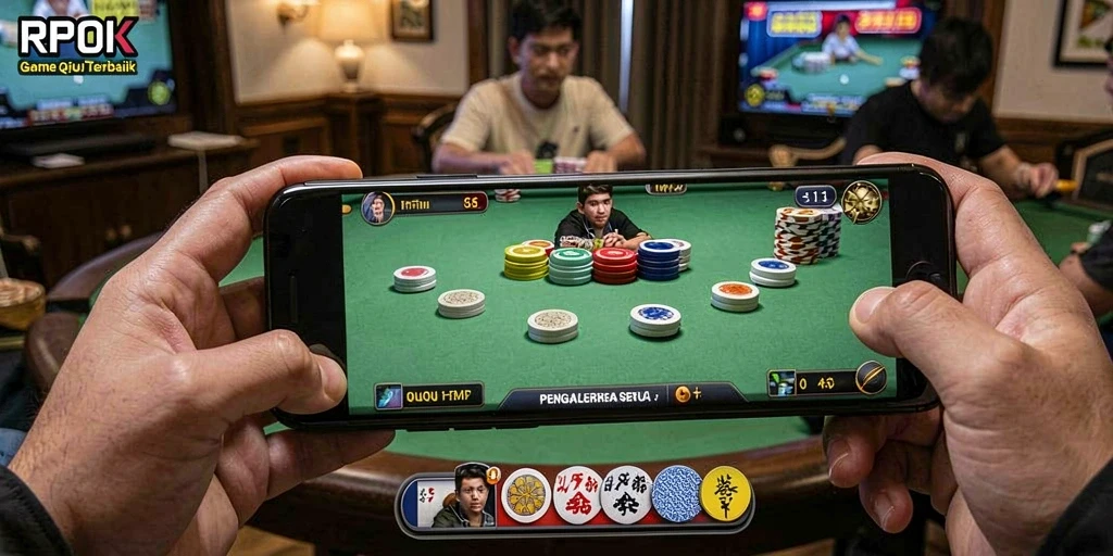 Tampilan gameplay seru dengan interaksi QiuQiu.