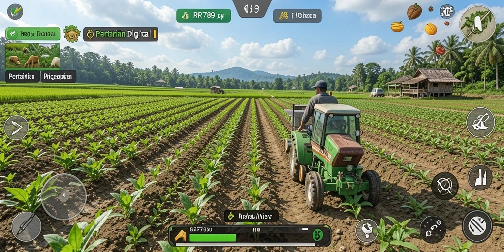 Tampilan menarik dari gameplay RR789 menunjukkan pengalaman bertani yang seru.