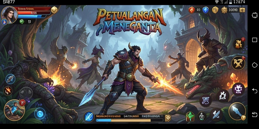 Screenshot gameplay SR877 yang menampilkan petualangan epik.