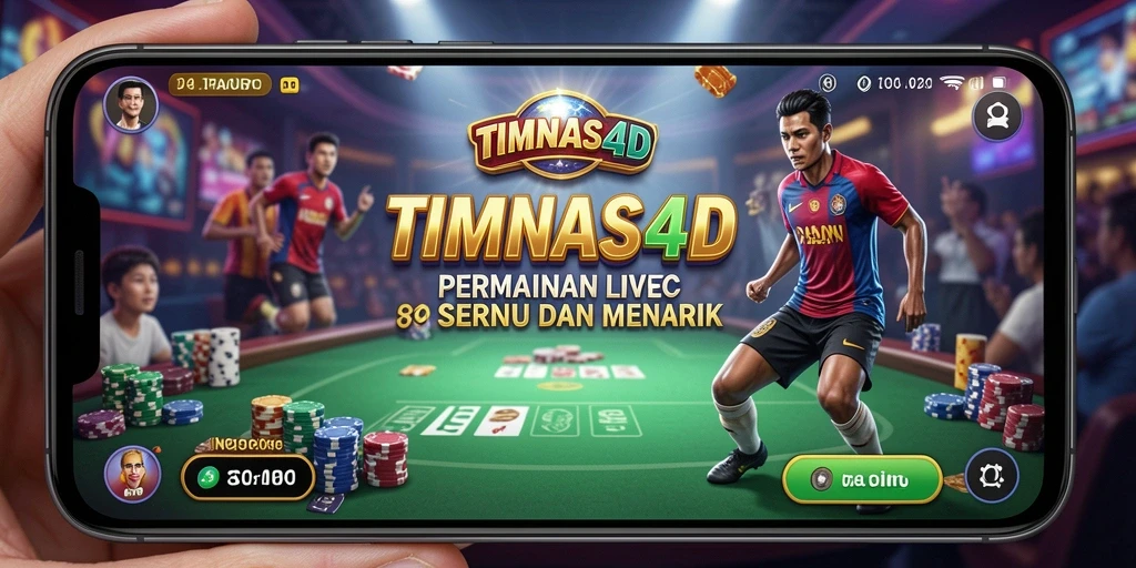 Tampilan grafis dan interaksi dealer di TIMNAS4D yang menawan.