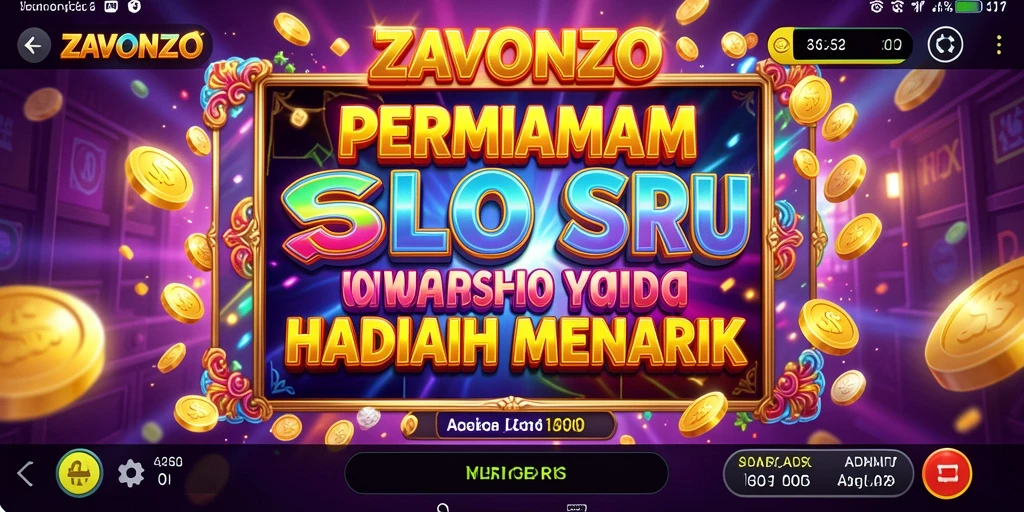 Tampilan gameplay menarik dari ZAVONZO yang penuh warna.