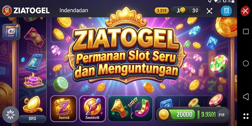 Tampilan gameplay ZIATOGEL yang menarik dan menawan.